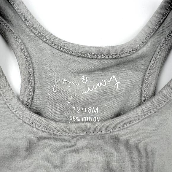 June & January Slate Gray Romper - Picture 3 of 5